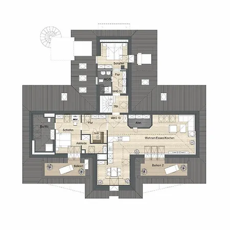 Fritz-lau-strasse 8 Wolken Nest Penthouse-suite * بوسم